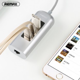 هاب تایپ سی 3 خروجی USB0.2 ریمکس مدل Remax RU-U4