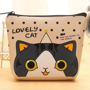 کیف هندزفری گربه عروسکی Cat Teddy Pencil Bag