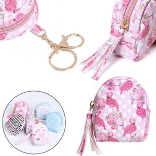 کیف هندزفری طرح فلامینگو Flamingo Key Chain Bag