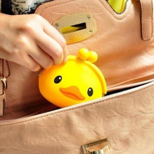 کیف هندزفری سیلیکونی جوجه اردک Duck Silicon Purse Coin