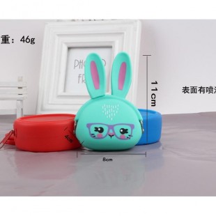 کیف هندزفری خرگوشی Green Rabbit Silicon Purse Coin