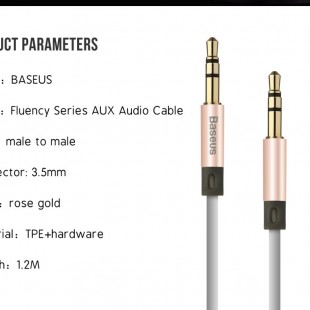 کابل Aux Baseus Fluency 2M Aux Cable کابل 2متری بیسوس