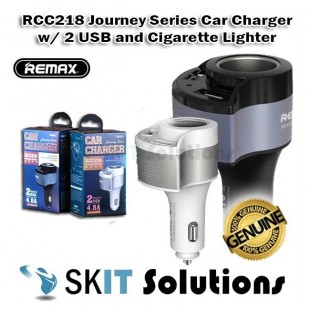شارژر فندکی 2 خروجی ریمکس Remax CAR CHARGER Journey Series RCC218