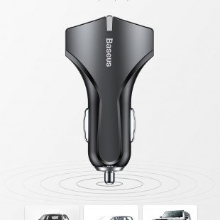 شارژر فندکی 2 خروجی بیسوس Baseus Rocket Dual-USB Car Quick charger