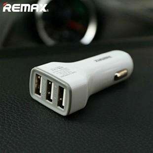 شارژر فندکی Remax CC-301 Cable USB Car Charger شارژر فندکی سه پورت 5V 3.6A ریمکس