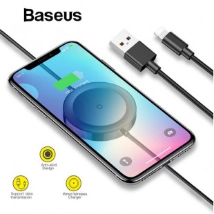 شارژر وایرلس و کابل شارژ آیفون بیسوس Baseus iP iOS Cable Wireless Charger