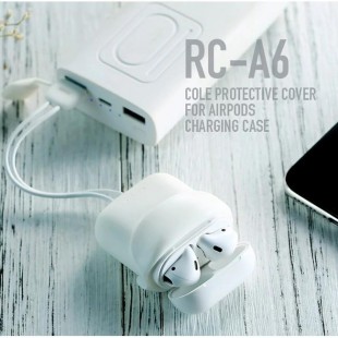 کابل شارژ و کاور ژله ای ایرپاد Remax Cole Protective Cover for Airpods Charging Case RC-A6