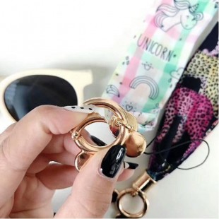 بند آویز موبایل پارچه ای Mobile Pattern Lanyard