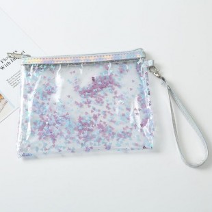 کیف آرایشی آکواریومی Glitter Makeup Bag
