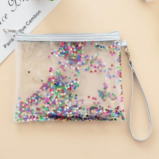 کیف آرایشی آکواریومی Glitter Makeup Bag