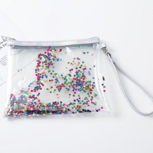 کیف آرایشی آکواریومی Glitter Makeup Bag