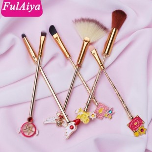 ست براش آرایشی دسته فلزی ساکورا Sakura Brush Set