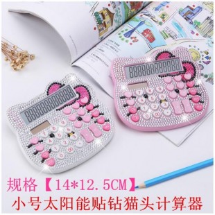 ماشین حساب فانتزی طرح هلوکیتی نگین دار Hello Kitty KT-3388 Calculator