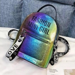 کیف دوشی هولوگرامی Women Backpack Colorful Laser