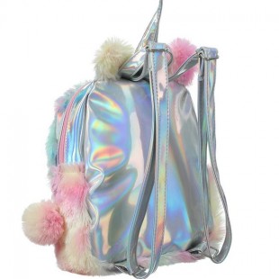 کوله خزدار هولوگرامی طرح یونیکورن Unicorn Hologram Bag