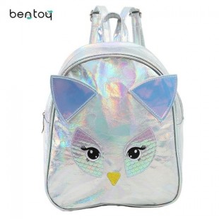 کوله پشتی هولوگرامی طرح جغد OWL Hologram School Bag