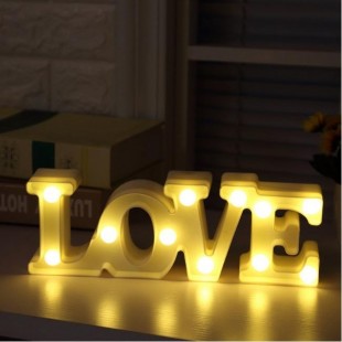 چراغ LED سه بعدی طرح LOVE