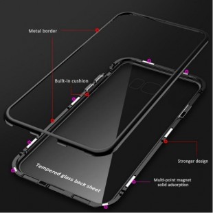 قاب مگنتی شیشه ای Magnet Bumper Glass Case Galaxy Note 8