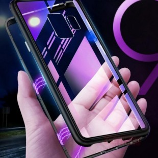 قاب مگنتی شیشه ای Magnet Bumper Glass Case Galaxy J6 Plus