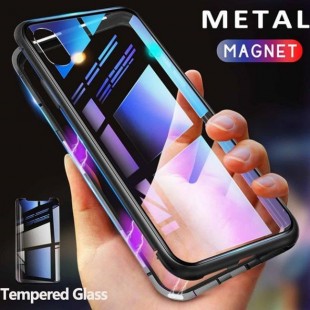 قاب مگنتی شیشه ای Magnet Bumper Glass Case apple iPhone Xr