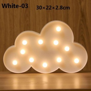 چراغ خواب LED سه بعدی طرح ابر