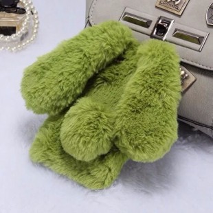 قاب ژله ای خزدار Rabbit Fur Pearl ear Case for Samsung Galaxy J7