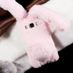 قاب ژله ای خزدار Rabbit Fur Pearl ear Case for Samsung Galaxy J5 2016