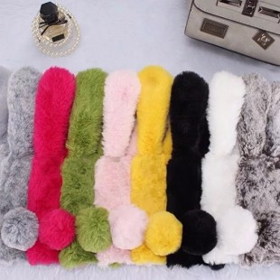 قاب ژله ای خزدار Rabbit Fur Pearl ear Case for Samsung Galaxy Note 5