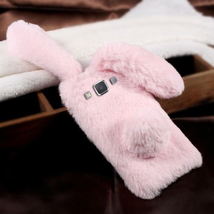 قاب ژله ای خزدار Rabbit Fur Pearl ear Case for Samsung Galaxy A5