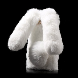 قاب ژله ای خزدار Rabbit Fur Pearl ear Case for Samsung Galaxy A5