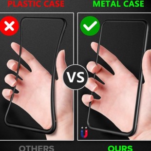 قاب مگنتی با گلس ضد جاسوسی آیفون Magnetic privacy iPhone 7