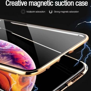 قاب مگنتی با گلس ضد جاسوسی آیفون Magnetic privacy iPhone 7 Plus