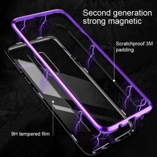 قاب مگنتی شیشه ای Magnet Bumper Glass Case Galaxy J4 Plus