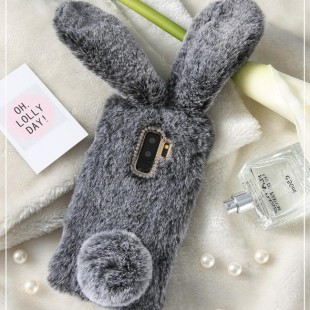 قاب ژله ای خزدار خرگوشی Rabbit Fur Case Samsung Galaxy S9 Plus