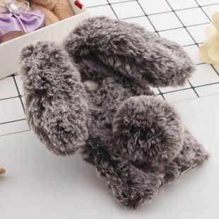 قاب ژله ای خزدار خرگوشی Rabbit Fur Case Galaxy A8 Plus 2018