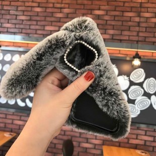 قاب خرگوشی خزدار سامسونگ گلکسی Rabbit Fur Samsung Galaxy A7 2018/A750