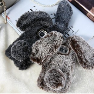 قاب ژله ای خرگوشی خزدار هواوی Rabbit Fur Case Huawei Honor 9x