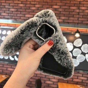 قاب ژله ای خرگوشی خزدار شیائومی Rabbit Fur Case Xiaomi Redmi Note 7 Pro