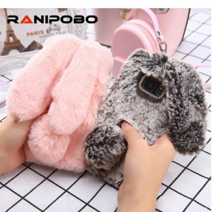 قاب ژله ای خرگوشی خزدار شیائومی Rabbit Fur Case Xiaomi Mi 9