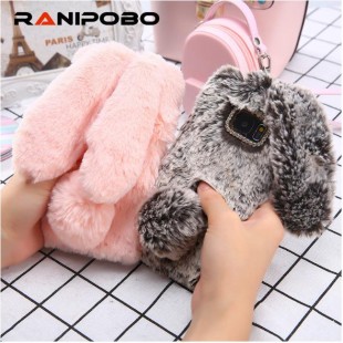 قاب خرگوشی خزدار هواوی Rabbit Fur Case Huawei P30