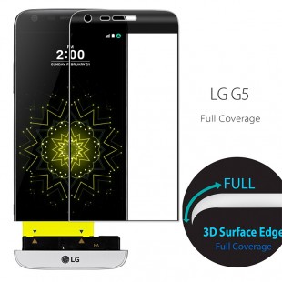 محافظ LCD شیشه ای Full glass Screen Protector.Guard for LG G5 گلس با پوشش کامل قسمت منحنی