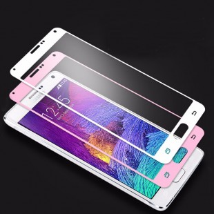 محافظ LCD شیشه ای Full glass Screen Protector.Guard Note 4 گلس با پوشش کامل قسمت منحنی