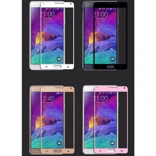 محافظ LCD شیشه ای Full glass Screen Protector.Guard Note 4 گلس با پوشش کامل قسمت منحنی