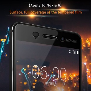 محافظ LCD شیشه ای Full Glass فول گلس Screen Protector.Guard Nokia Nokia 6