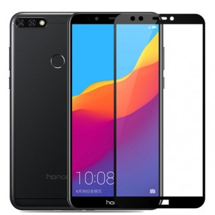 محافظ LCD شیشه ای فول چسب Full Glass Full Glue Screen Protector.Guard Huawei Y7 Prime 2018