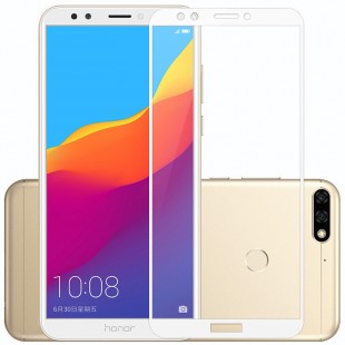 محافظ LCD شیشه ای فول چسب Full Glass Full Glue Screen Protector.Guard Huawei Y7 Prime 2018