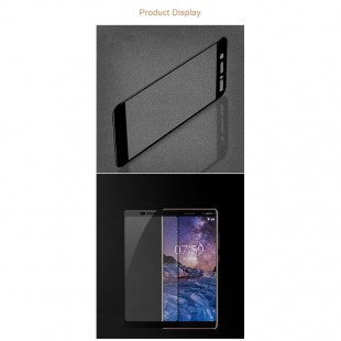 محافظ LCD شیشه ای فول چسب Full Glass Full Glue Screen Protector.Guard Nokia Nokia 7 Plus