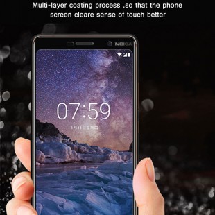 محافظ LCD شیشه ای فول چسب Full Glass Full Glue Screen Protector.Guard Nokia Nokia 7 Plus