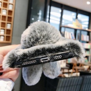 قاب ژله ای خرگوشی خزدار هواوی Rabbit Fur Case Huawei Honor 9x Pro