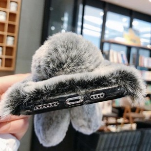 قاب ژله ای خرگوشی خزدار هواوی Rabbit Fur Case Huawei Mate 30 Lite